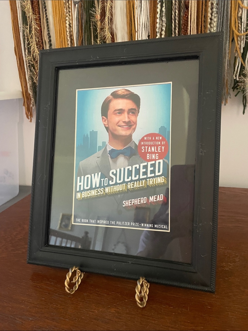 Broadway show pic in frame - Danielle Radcliffe - how to succeed